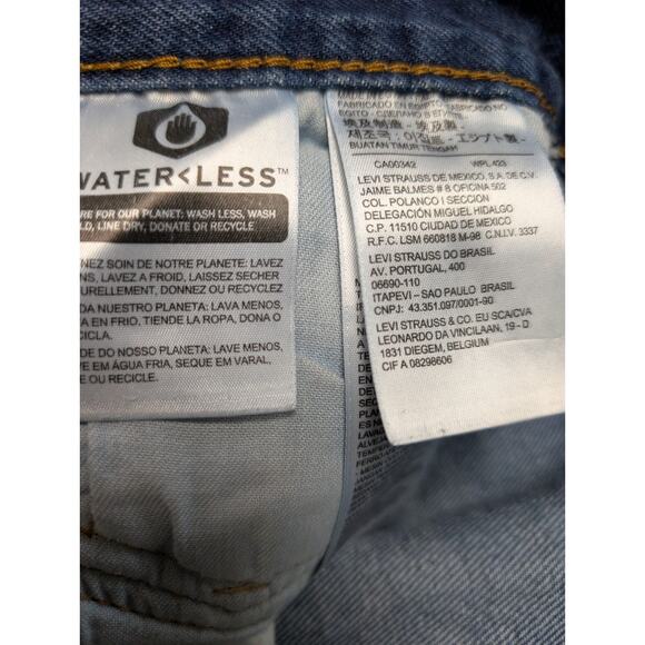 Levi’s 501 Original Fit Button Fly Jeans W38 L30 (Measures 26”) Classic Blue - Picture 5 of 10